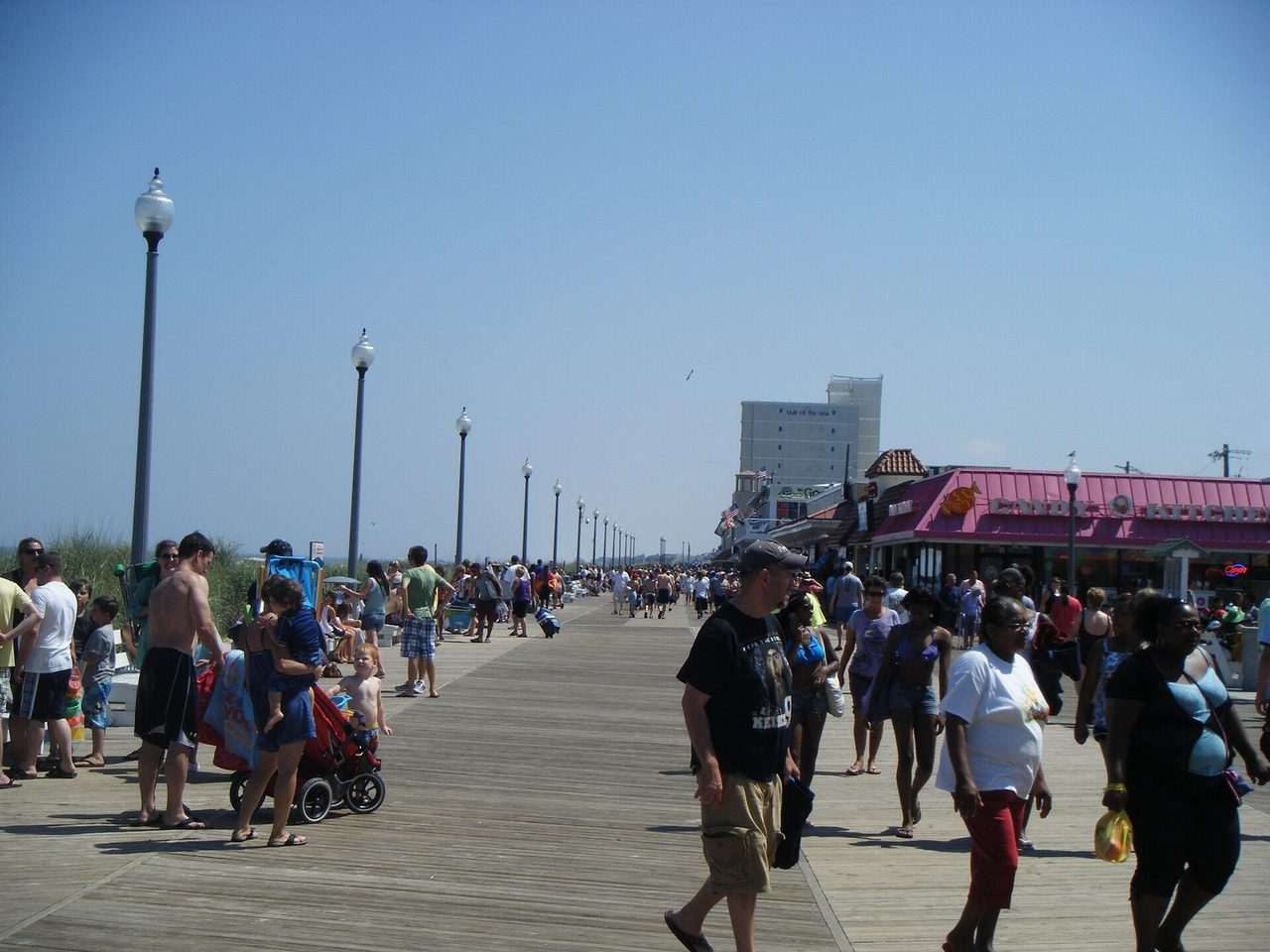 Rehoboth Beach boardwalk at Rehoboth Avenue